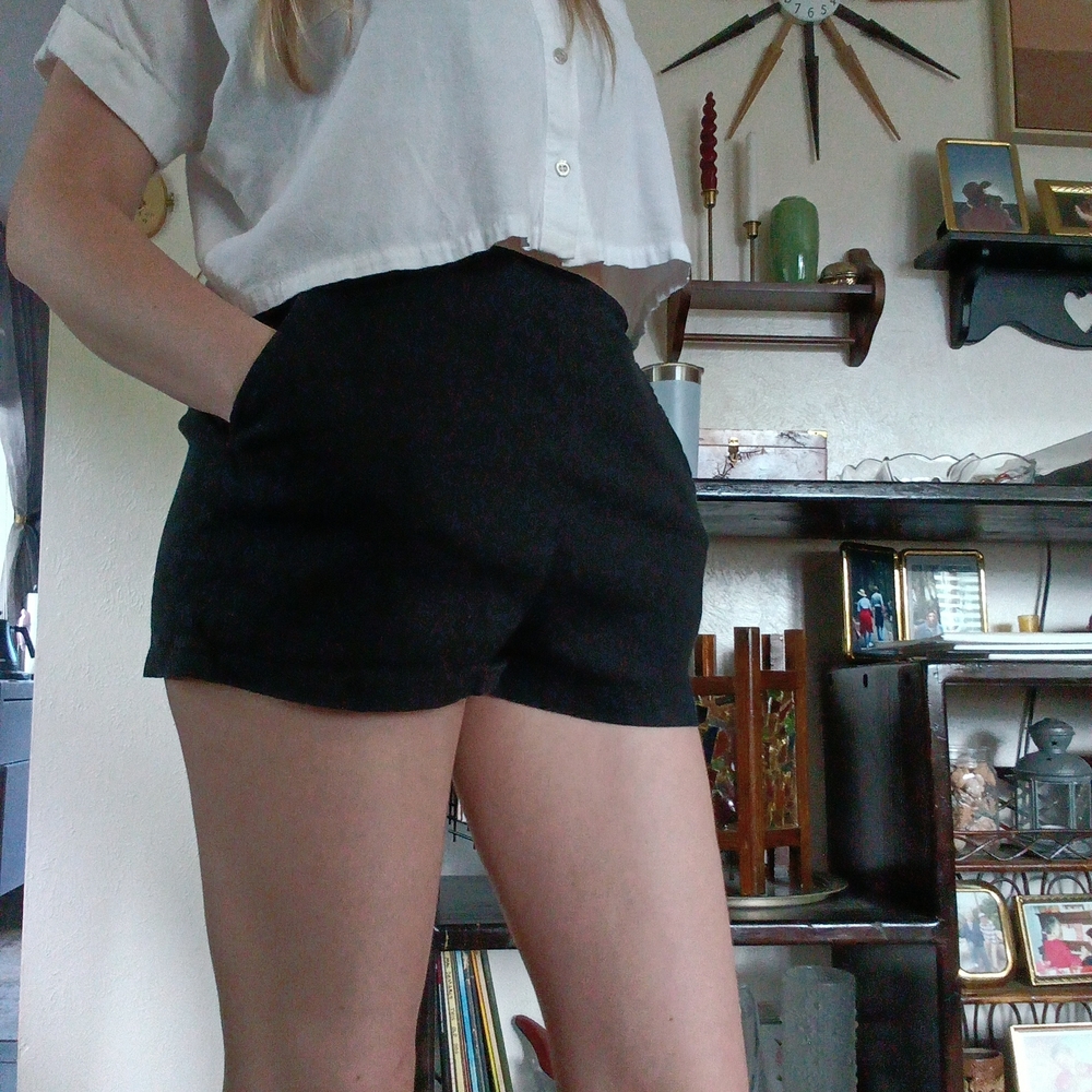 Leith High Waist Black Women's Shorts